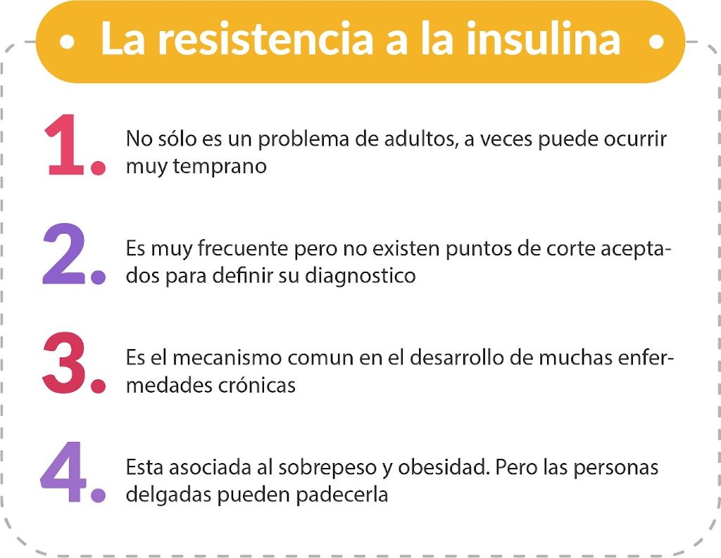 la resistencia a la insulina...